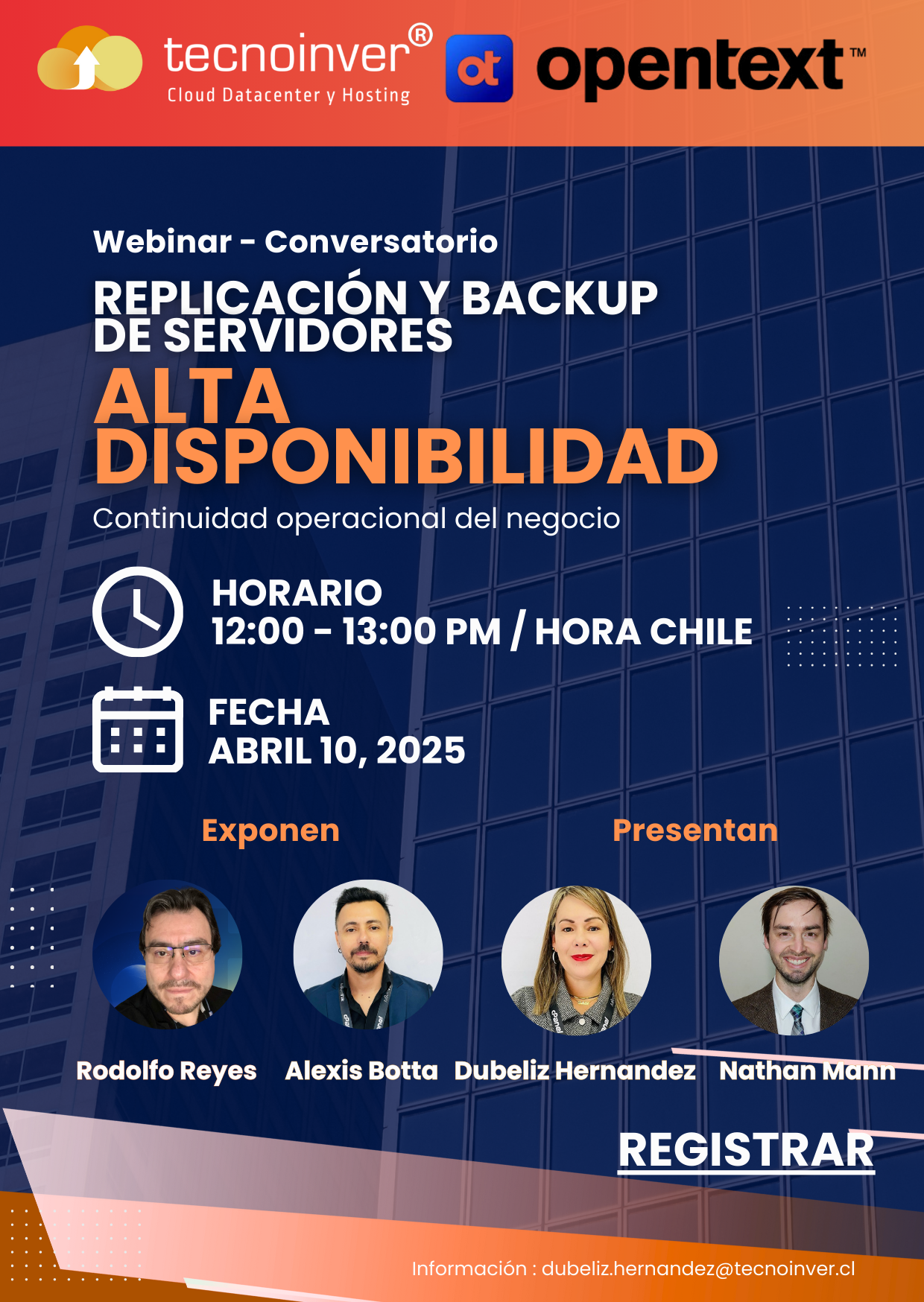 Webinar Alta Disponibilidad -Tecnoinver